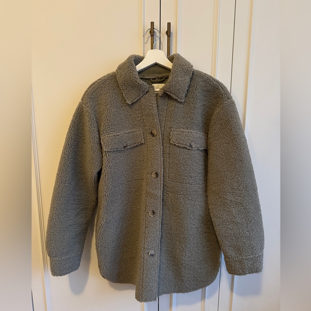 Joie Sage Sherpa Shacket